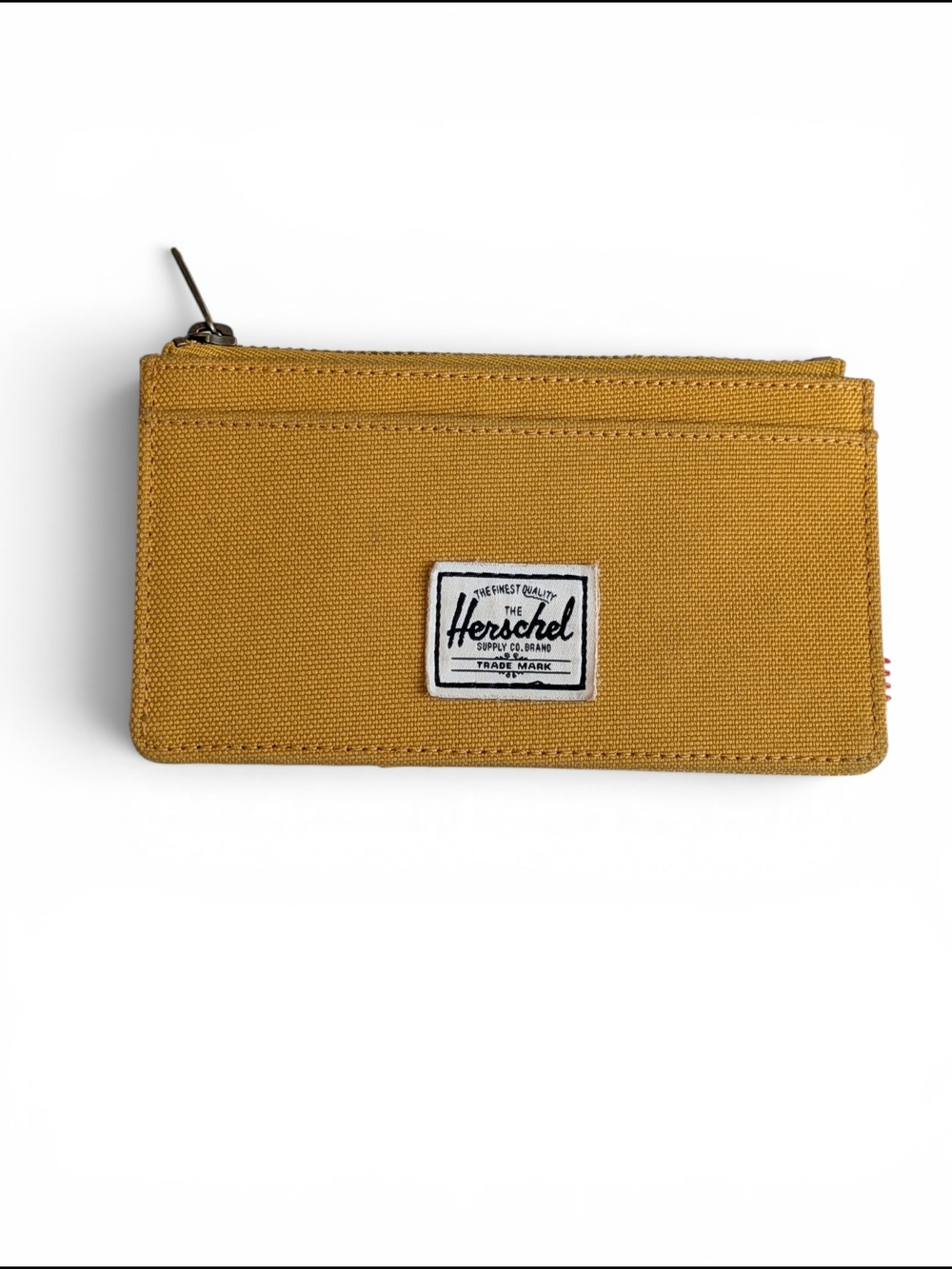 Herschel Mustard Canvas Zip Wallet